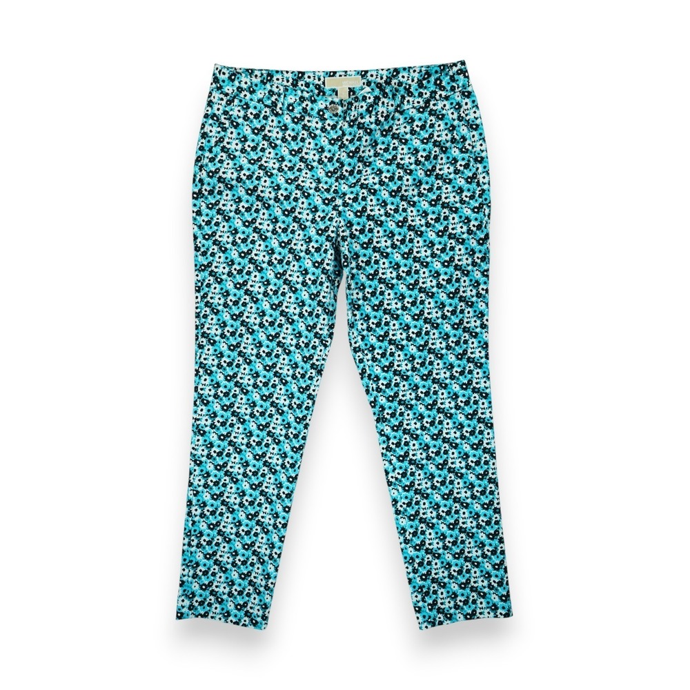 NWOT‎ Michael Kors Women's Size 12 Floral Pants ~ Zip Closure